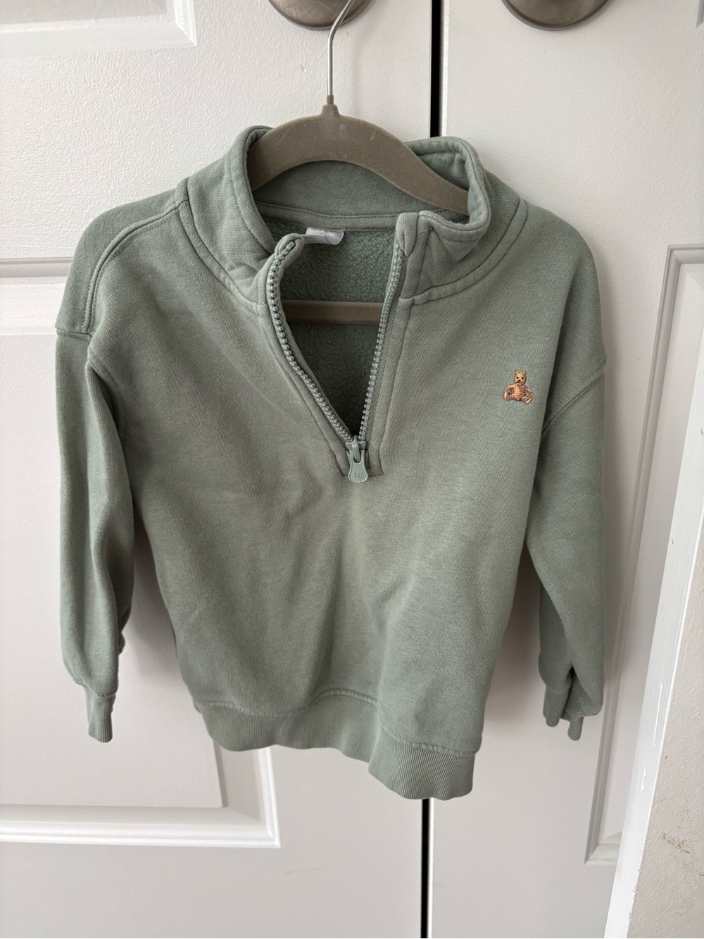 Baby Gap Kids Boy Green half zip sweater sweatshirt long sleeve 2T 24M toddler